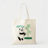 Panda Bear Dancing in Bamboo Tragetasche (Vorne)