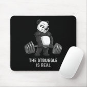 Panda Bear Deadlift Shirt Powerlifter Funny Bodybu Mousepad (Mit Mouse)