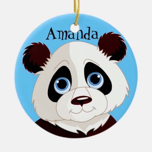 Panda Bear Design Ornament (Vorne)