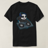 Panda Bear DJ Music Disc Jockey Diskothek Musiker  T-Shirt (Design vorne)