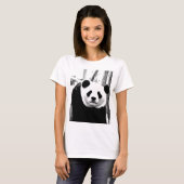 Panda Bear Doppelseitendesign Custom Women T-Shirt (Vorne ganz)