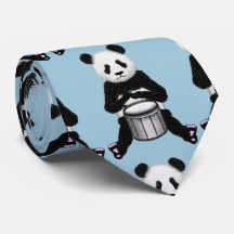 Panda Bear Drum Illustration