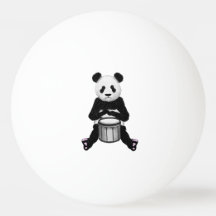Panda Bear Drum Illustration