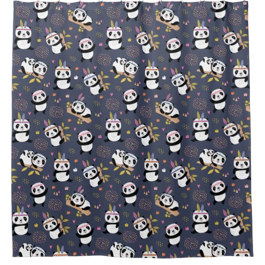 Panda Bear Duschvorhang (Vorderseite)