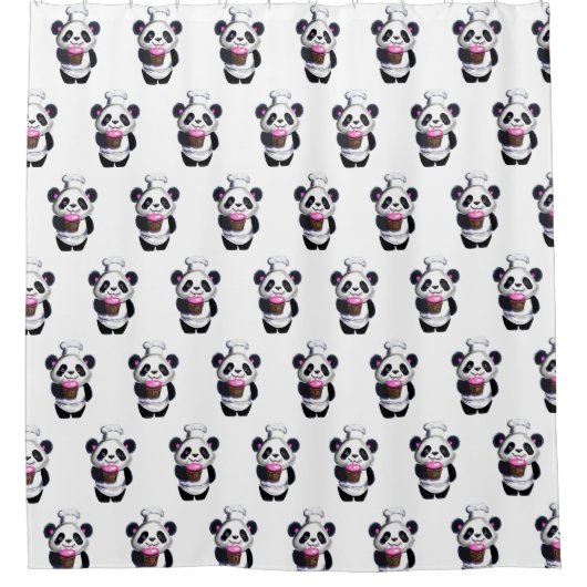 Panda Bear Duschvorhang (Vorderseite)