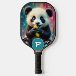 Panda Bear eats a pickle Monogram Pickleball Schläger