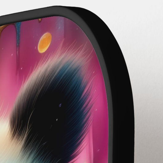 Panda Bear eats a pickle Monogram Pickleball Schläger (Linke Seite)