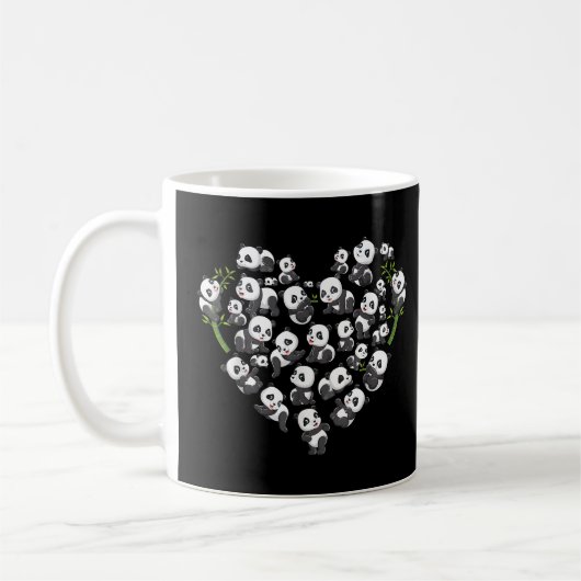 Panda Bear Er Panda für Kaffeetasse (Links)