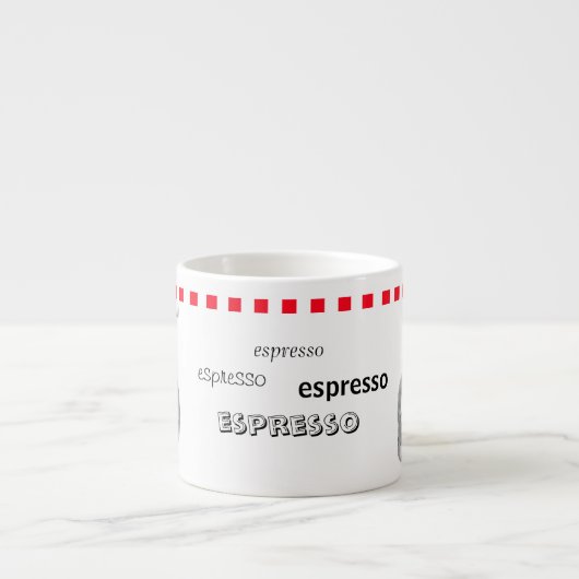 Panda Bear Espresso Cup Espressotasse (Vorderseite)