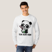 PANDA BEAR ESSEN MIT CHOPSTICKS-T - Shirt (Vorne ganz)