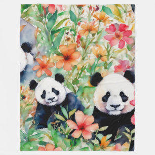 Panda Bear Fleecedecke
