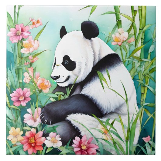 Panda Bear Fliese (Vorderseite)