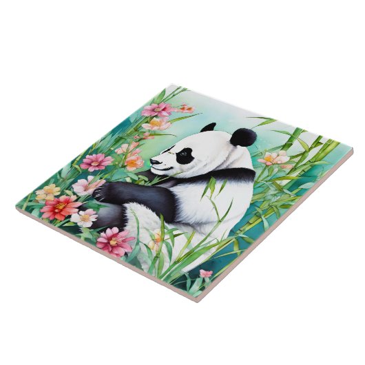 Panda Bear Fliese (Seite)