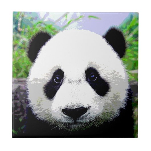 Panda Bear Fliese (Vorderseite)