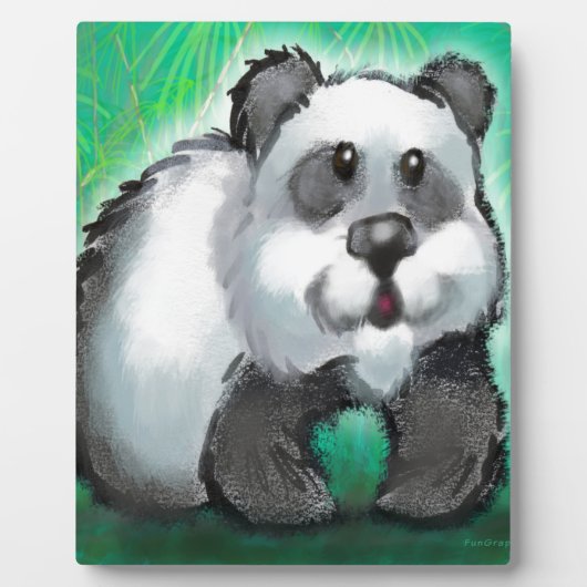 Panda Bear Fotoplatte (Vorderseite)