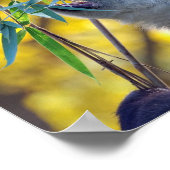 Panda Bear frisst Bamboo Poster (Ecke)