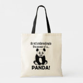 Panda Bear Funny Niedlich Panda Tragetasche (Rückseite)