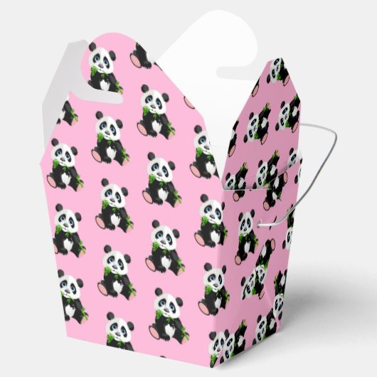 Panda Bear Gastgeschenk Box Geschenkschachtel (Geöffnet)