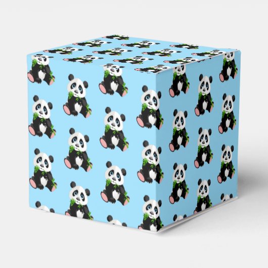 Panda Bear Gastgeschenk Box Geschenkschachtel (Rückseite)