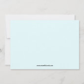 Panda Bear Geburtstag Einladung (Rückseite)