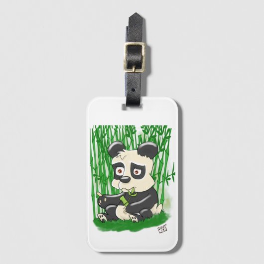 Panda Bear Gepäckanhänger (Vorderseite Vertikal)
