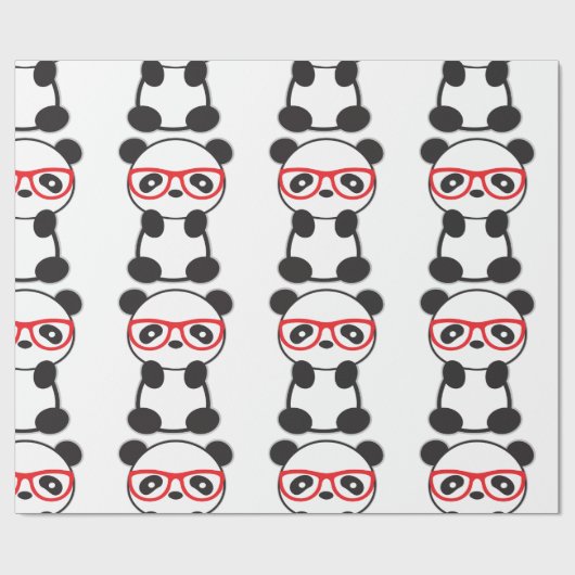 Panda Bear Geschenkpapier (Flach)