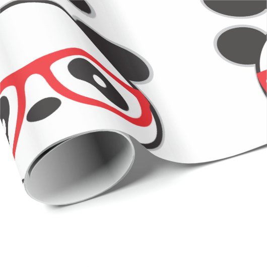 Panda Bear Geschenkpapier (Rolleneckpunkt)