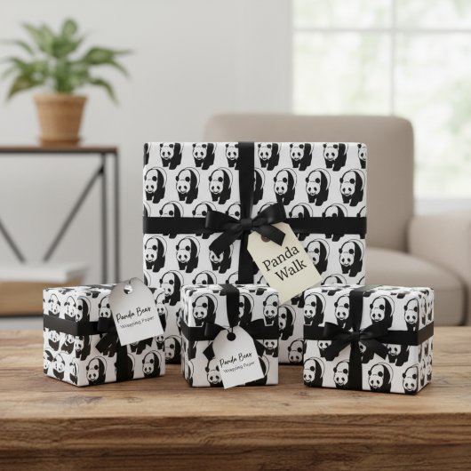 Panda Bear Geschenkpapier Set