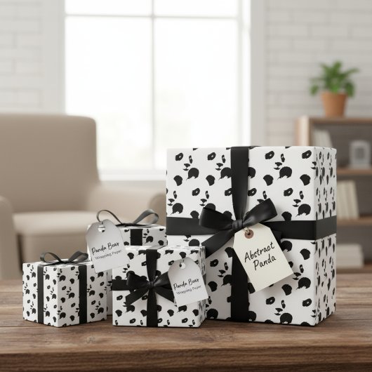 Panda Bear Geschenkpapier Set