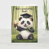 Panda Bear Graduation Card Karte (Vorderseite)