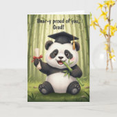 Panda Bear Graduation Card Karte (Gelbe Blume)