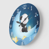 Panda Bear Große Wanduhr (Winkel)