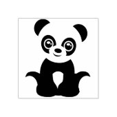 Panda Bear Gummistempel (Prägung)
