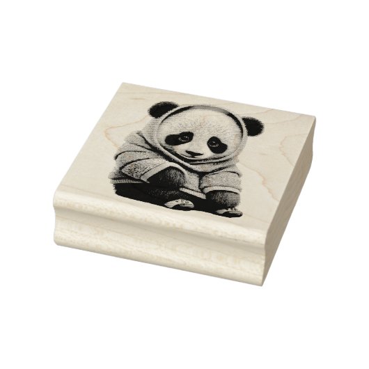 Panda Bear Gummistempel (Stempel)