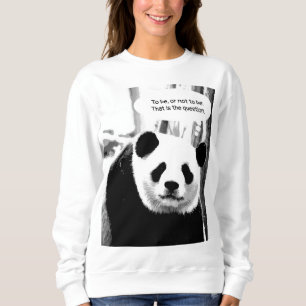Panda Bear Hamlet Shakespeare Quote Frauen Sweatshirt