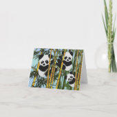 Panda Bear Happy Birthday Karte (Rückseite)