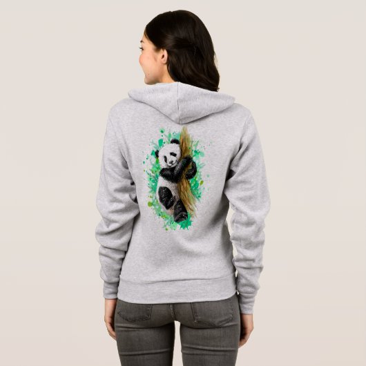 Panda Bear Hoodie (Schwarz voll)