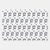 Panda Bear Hug Wrapping Paper Sheets Geschenkpapier Set (Vorderseite 2)