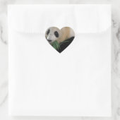 Panda Bear Hugs Herz-Aufkleber (Tasche)