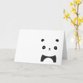 Panda Bear Hugs Karte (Gelbe Blume)
