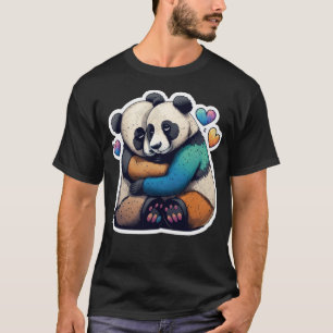 PANDA BEAR HUGS LIEBE Kissen T-Shirt