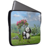 Panda Bear im Paradies Laptopschutzhülle (Vorne Rechts)