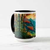 Panda Bear in den Wolken Tasse (Vorderseite Links)