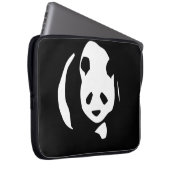 Panda Bear in Silhouette Laptop-Sieb Laptopschutzhülle (Vorne Rechts)