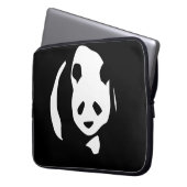 Panda Bear in Silhouette Laptop-Sieb Laptopschutzhülle (Vorderseite Links)