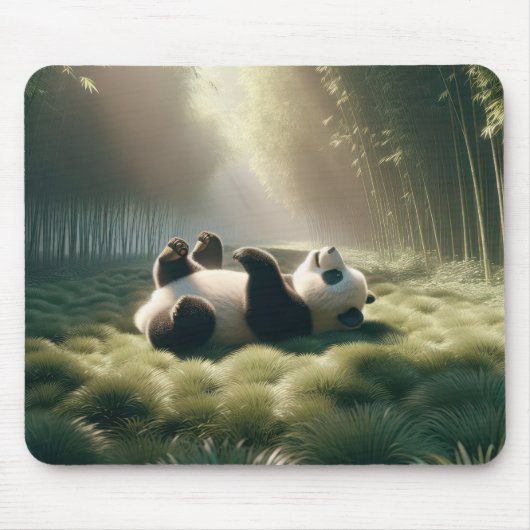 Panda Bear in Sunshine Mousepad (Vorne)