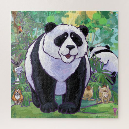Panda Bear Jungle Fun Puzzle (Vertikal)