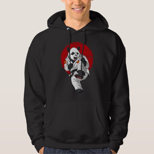 Panda Bear Karate Hoodie (Vorderseite)