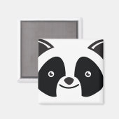 Panda Bear Kawaii gegenüber Magnet (Vorderseite/Rückseite)
