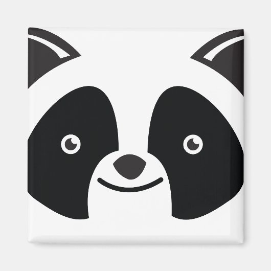 Panda Bear Kawaii gegenüber Magnet (Vorne)